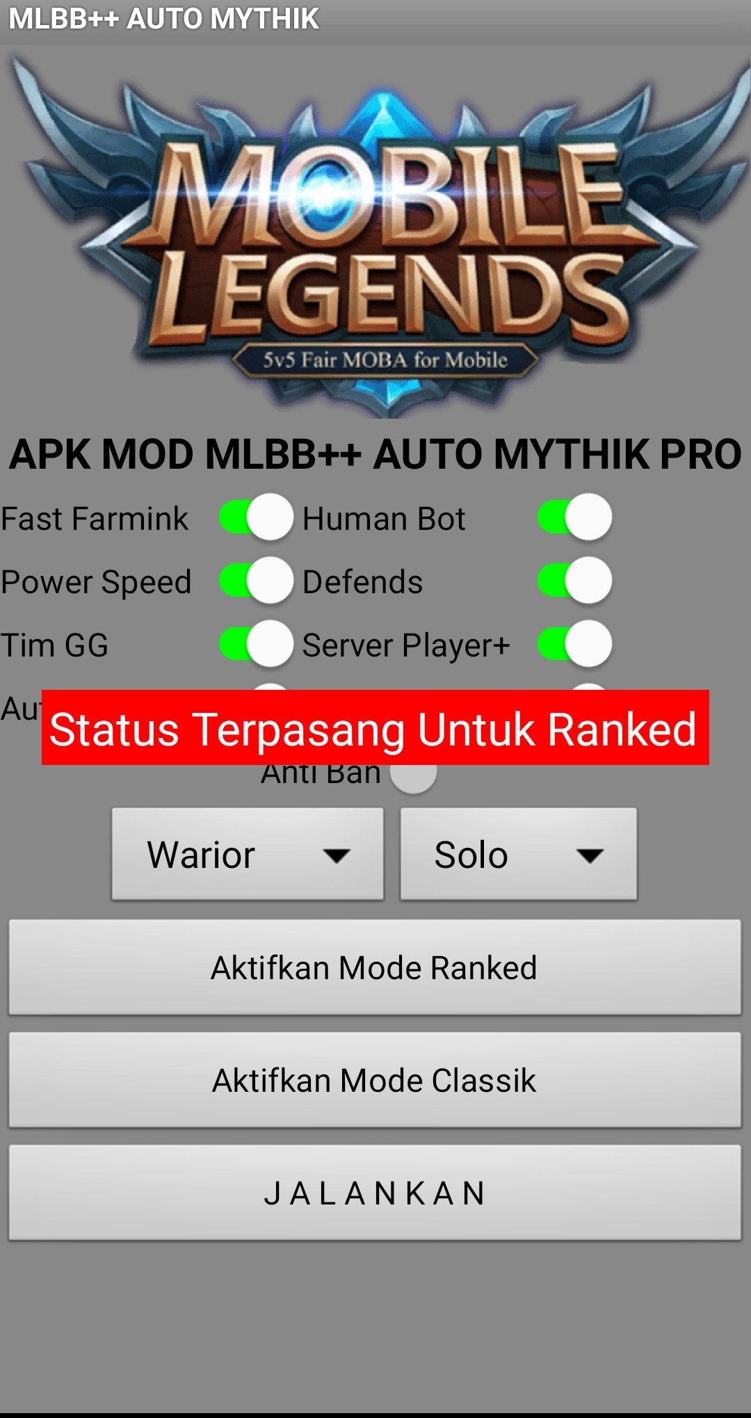 Mobile Legends Rank Booster APK Download for Android Free